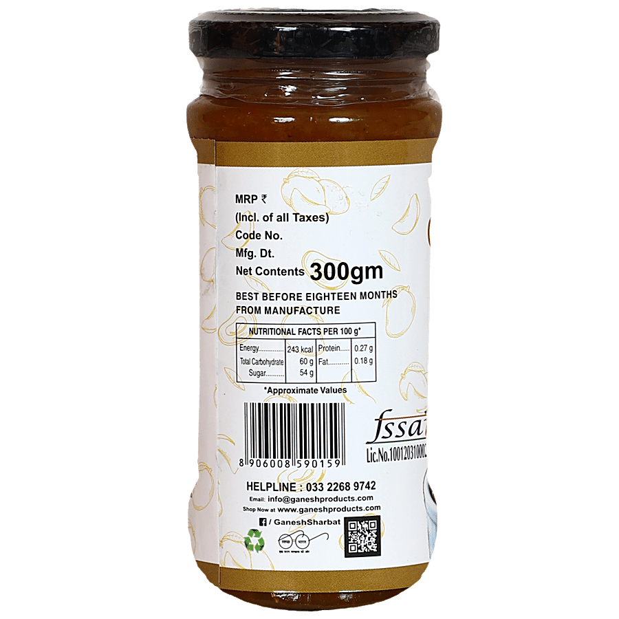 Ganesh Sharbat Sweet Mango Chutney - Accompaniment To Everyday Meals