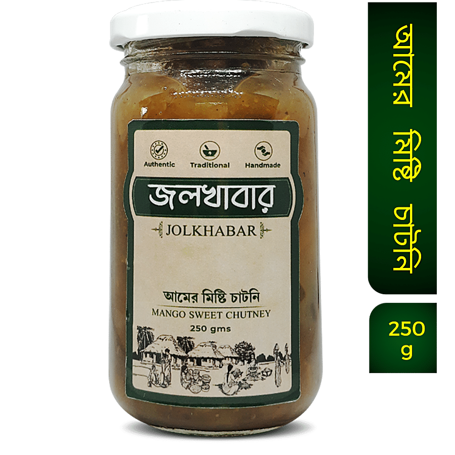 JOLKHABAR Handmade Mango Misti Chutney - Aam Er Misti Chutney