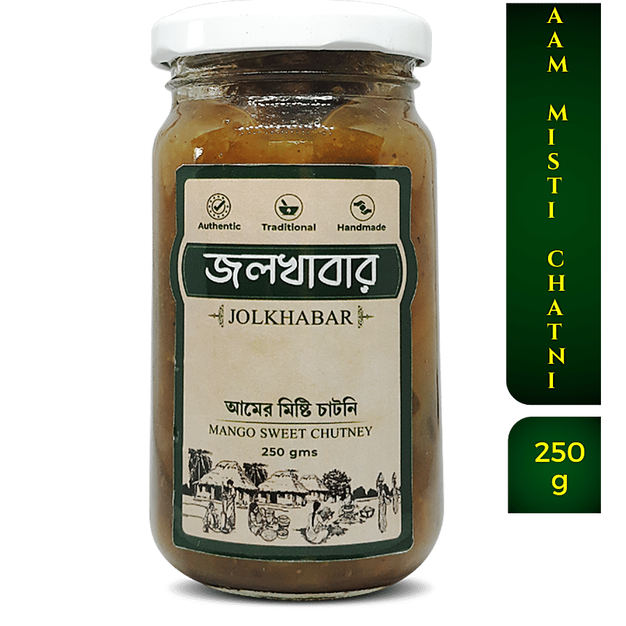 JOLKHABAR Handmade Mango Misti Chutney - Aam Er Misti Chutney