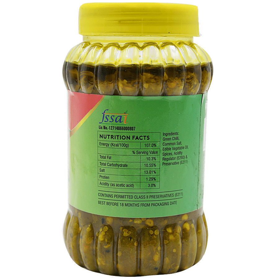 Meghdoot Pickle - Green Chilli