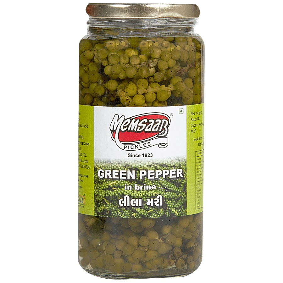 Memsaab Green Pepper Pickle - In Brine