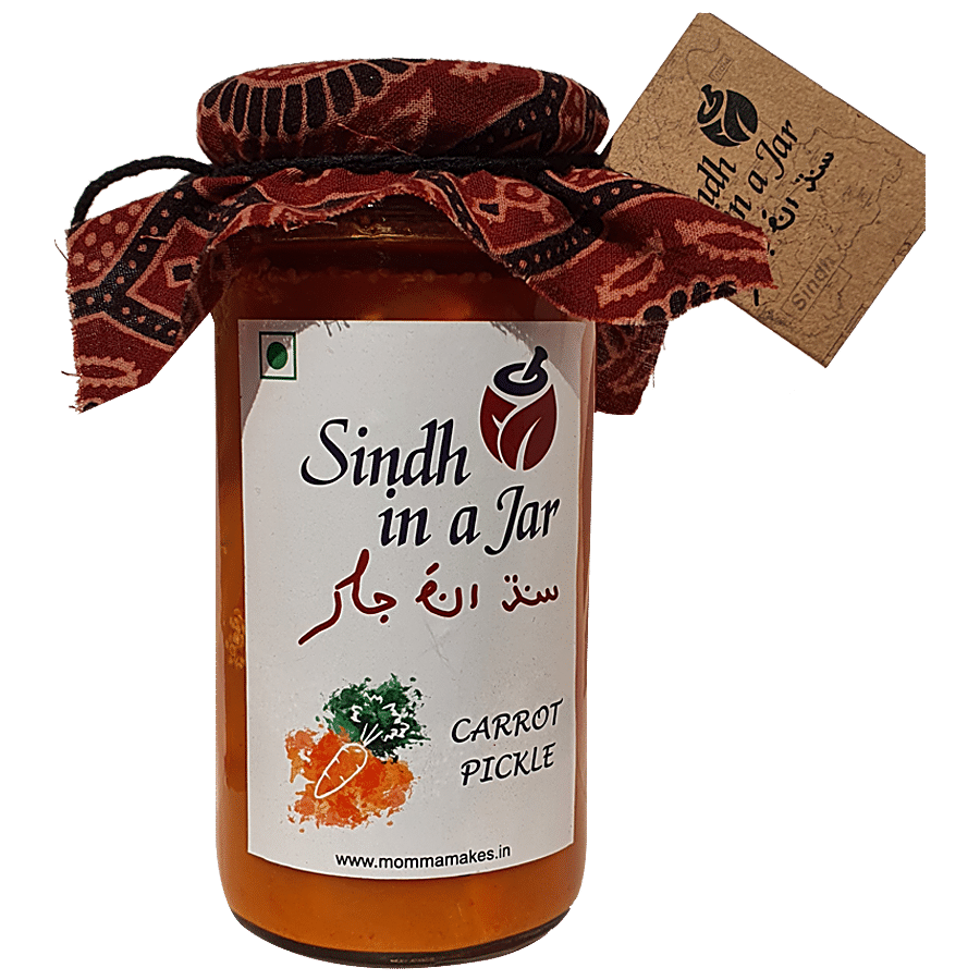 Momma Makes Sindh In A Jar Carrot Pickle - Traditional & Tangy Flavour