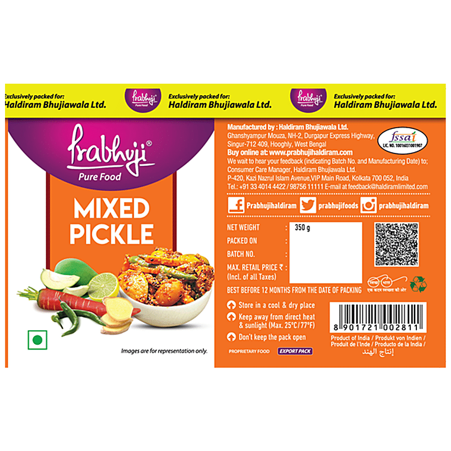 PRABHUJI PURE FOOD Pickle - Mixed Vegetable