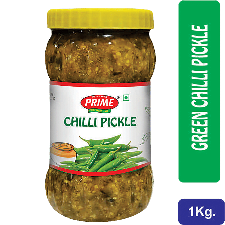 PRIME Green Chilli Pickle - No Onion