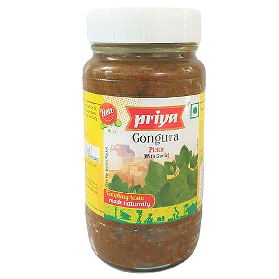 Priya Pickle - Gongura (With Garlic)