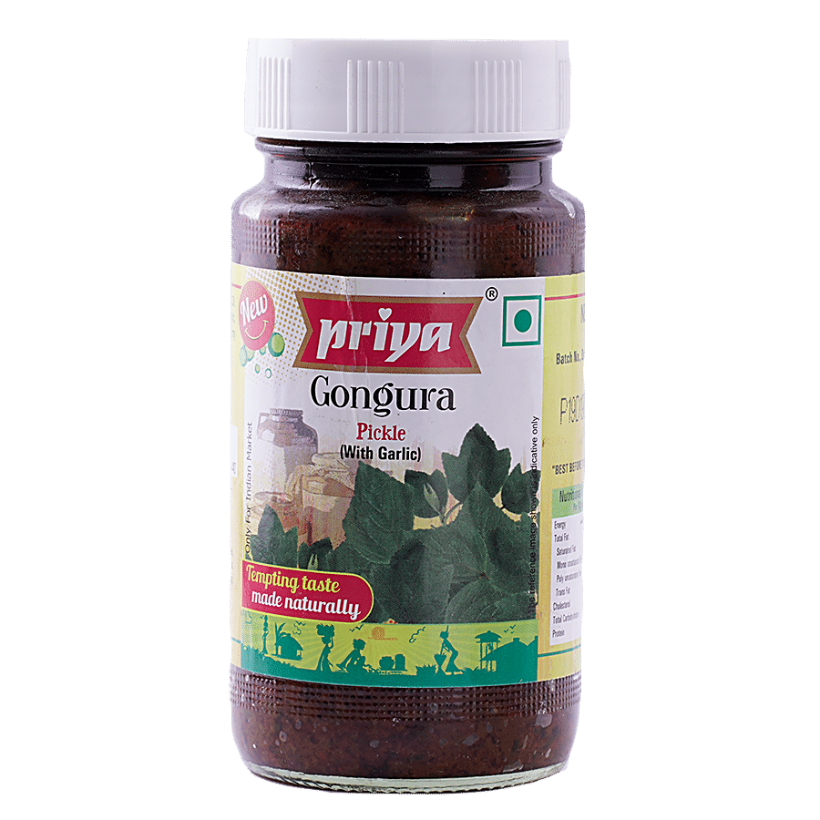 Priya Pickle - Gongura With Garlic