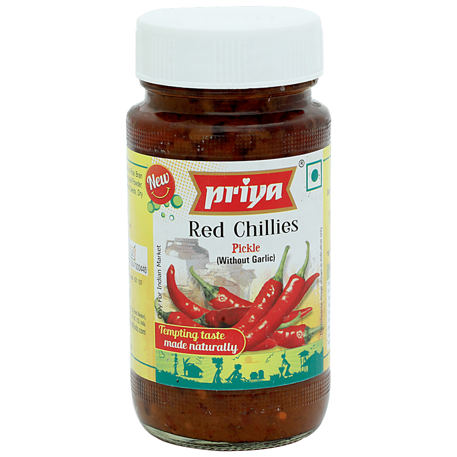 Priya Pickle - Red Chilli Without Garlic