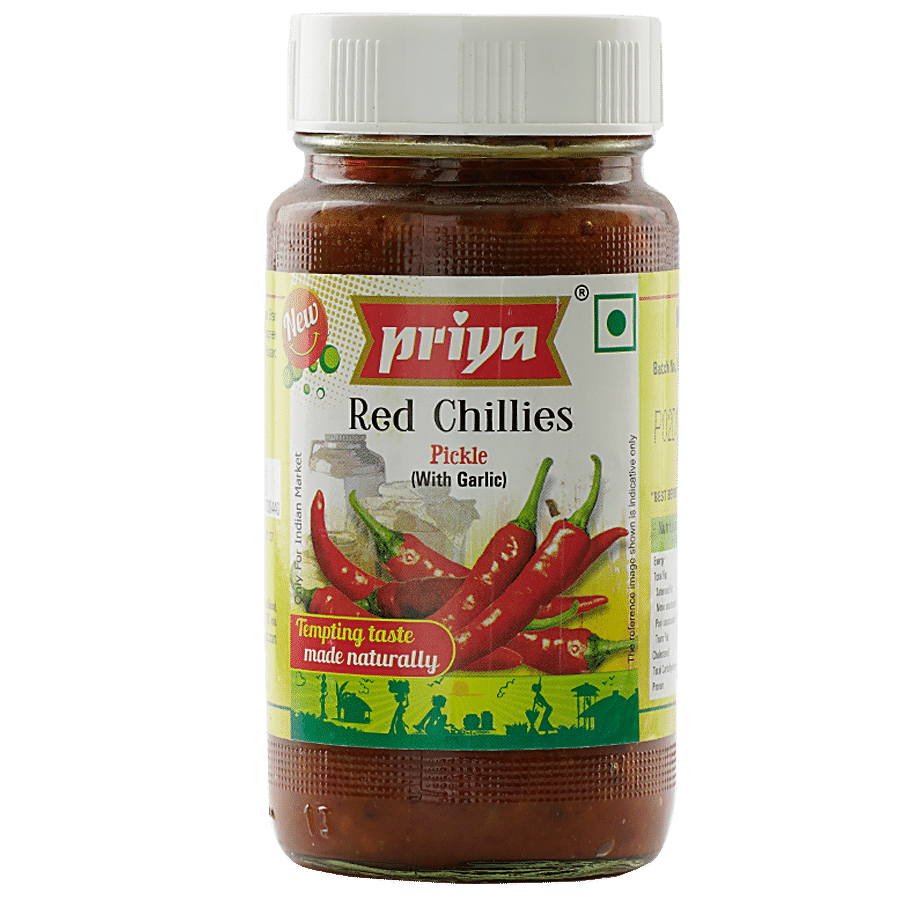 Priya Pickle - Red Chillies With Garlic