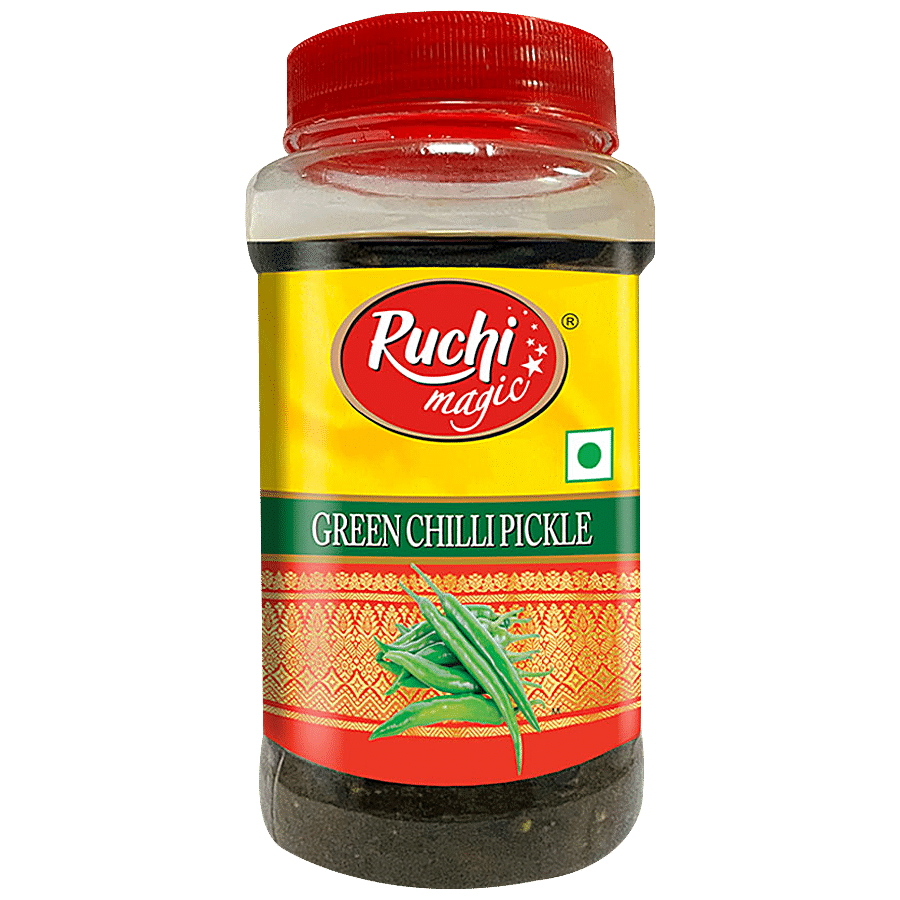 Ruchi magic Magic Green Chilli Pickle - Accompaniment