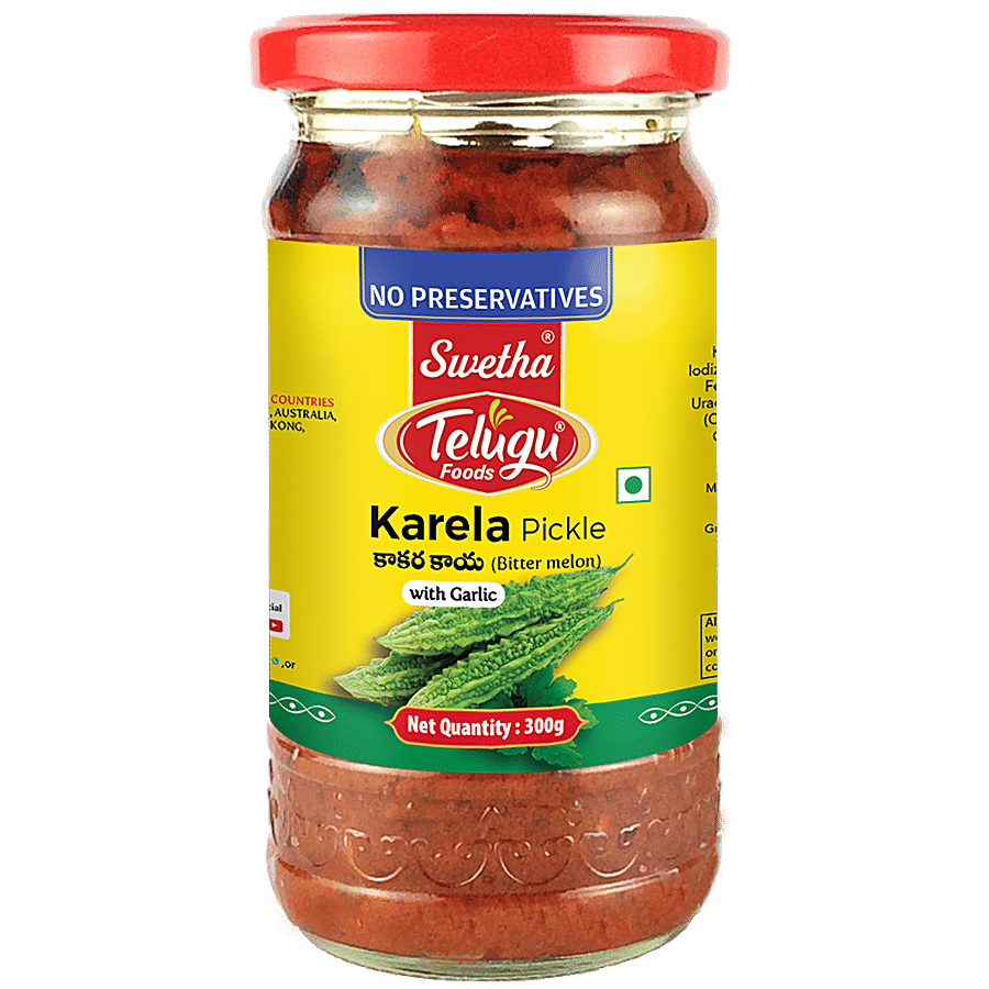 Swetha Telugu foods Telugu Foods Pickle - Karela