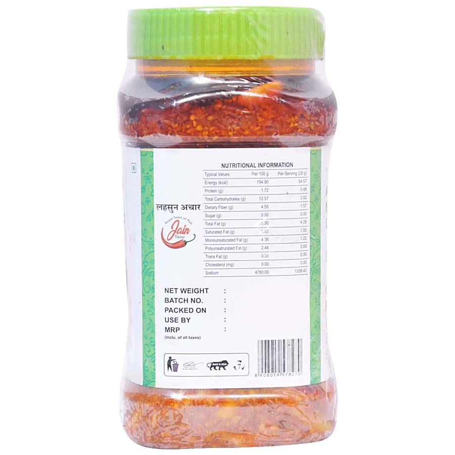 Tanu Pickles Garlic Pickle