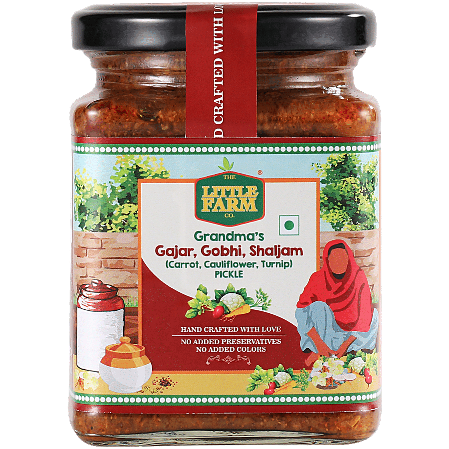 The Little Farm Co Gobhi Gajar Shalgum Pickle - Authentic Flavour & Taste