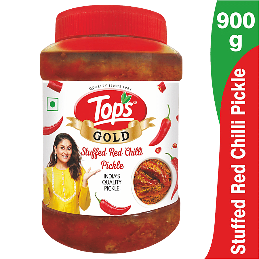 Tops Pickle - Stuffed Red Chilli