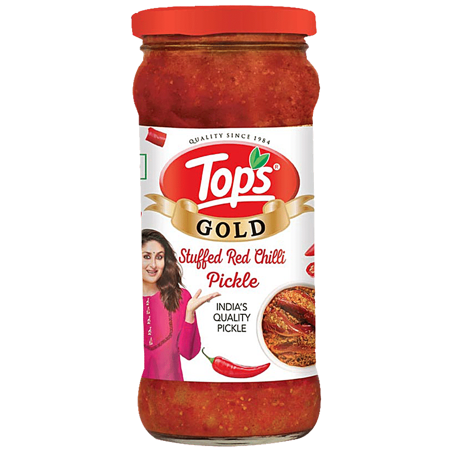 Tops Pickles - Gold Stuffed Red Chillies