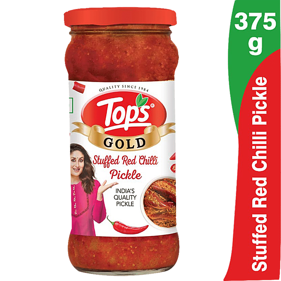 Tops Pickles - Gold Stuffed Red Chillies