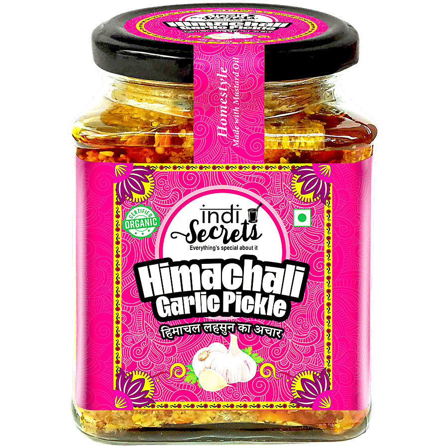 indiSecrets Organic Himachali Garlic Pickle - Homestyle