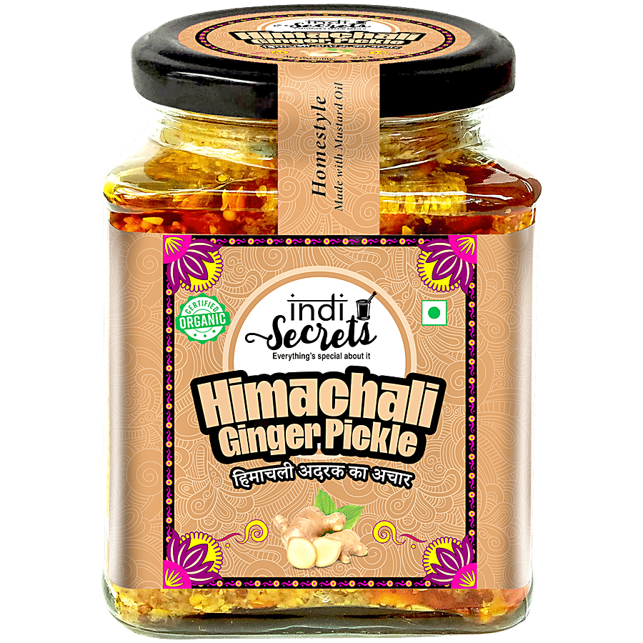 indiSecrets Organic Himachali Ginger Pickle - Homestyle