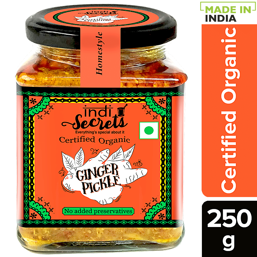 indiSecrets Organic Himachali Ginger Pickle - Homestyle