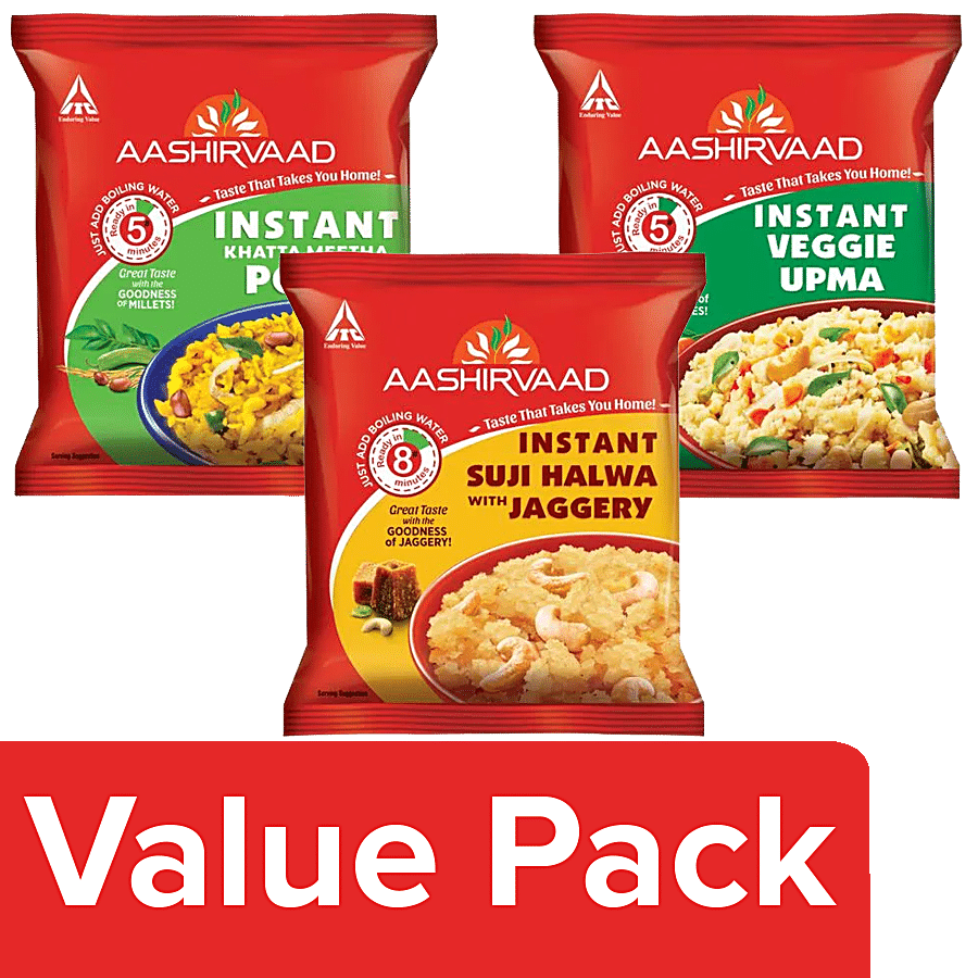 Aashirvaad Instant Meal Combo - Poha