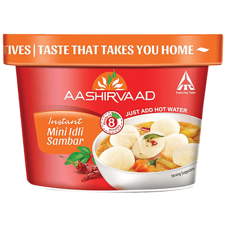 Aashirvaad Instant Mini Idli Sambhar - Healthy Breakfast