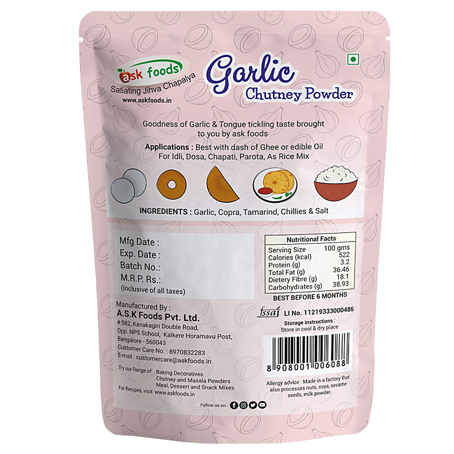 Ask Foods Garlic Chutney Powder