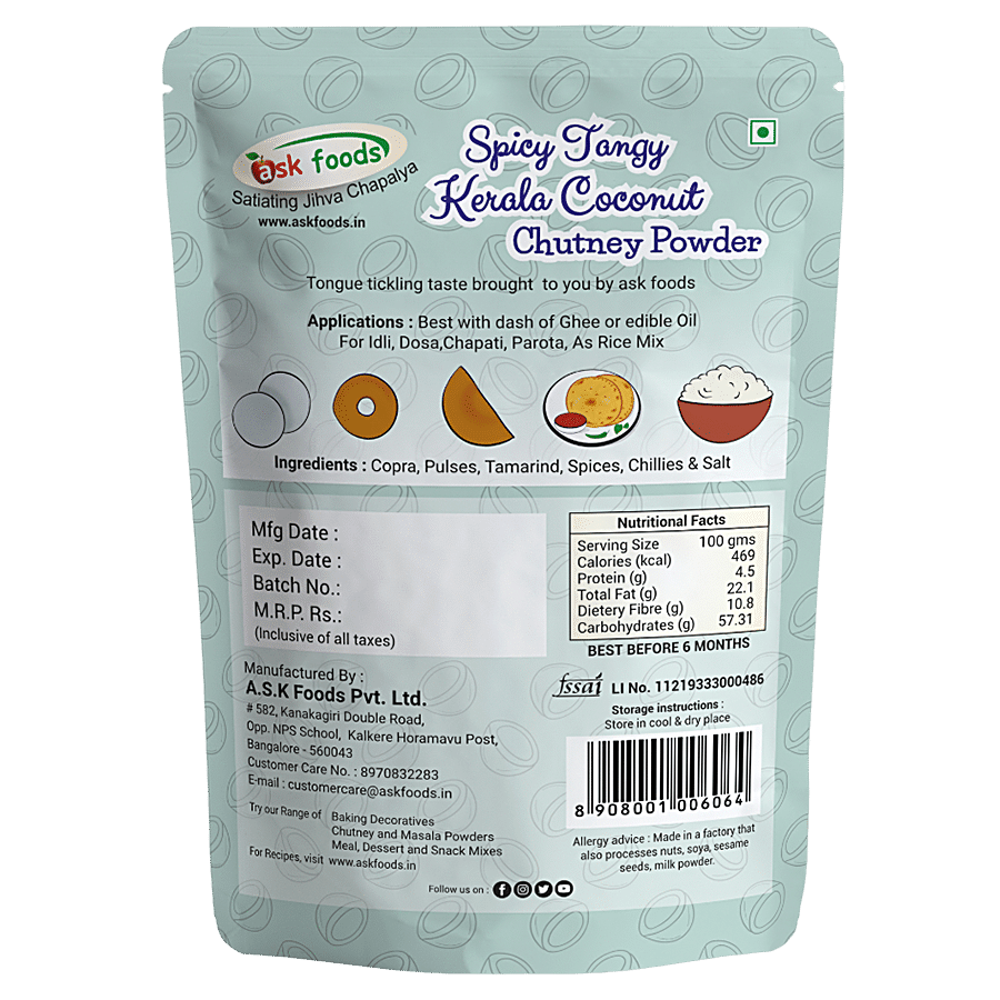 Ask Foods Spicy Tangy Chutney Powder