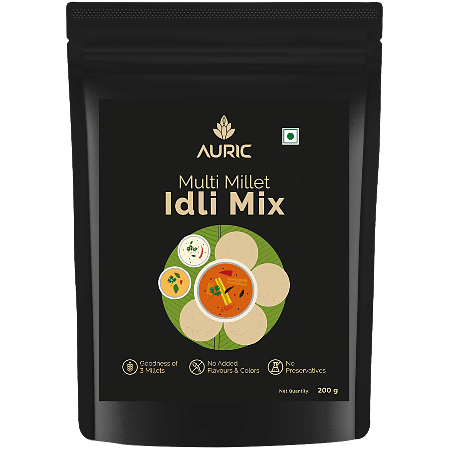 Auric Multi Millet Idli Mix - Easy & Ready To Cook