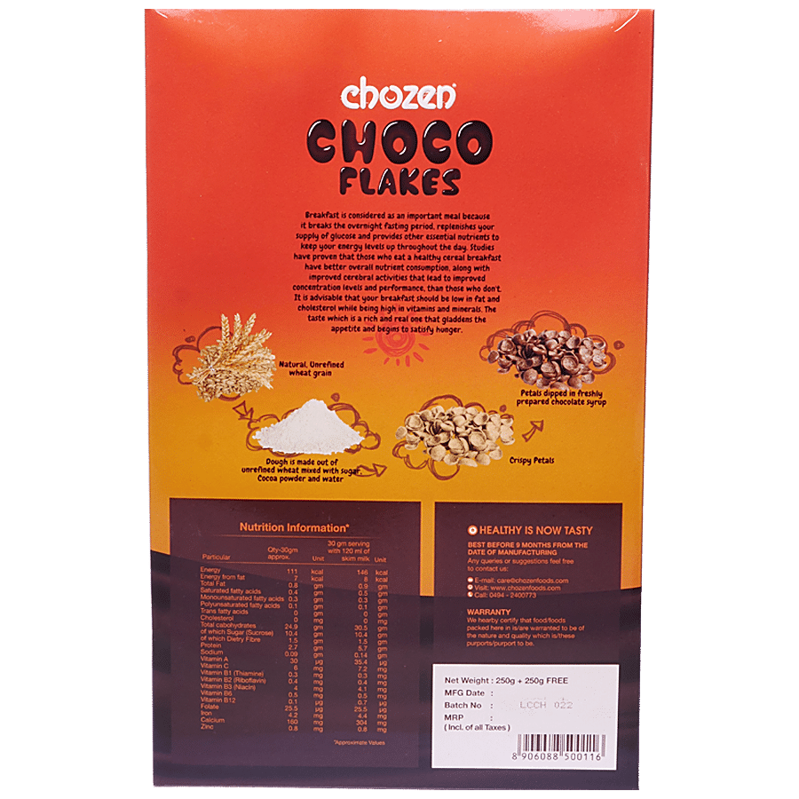 CHOZEN Choco Flakes - Crunchy & Nutritious Breakfast Mix