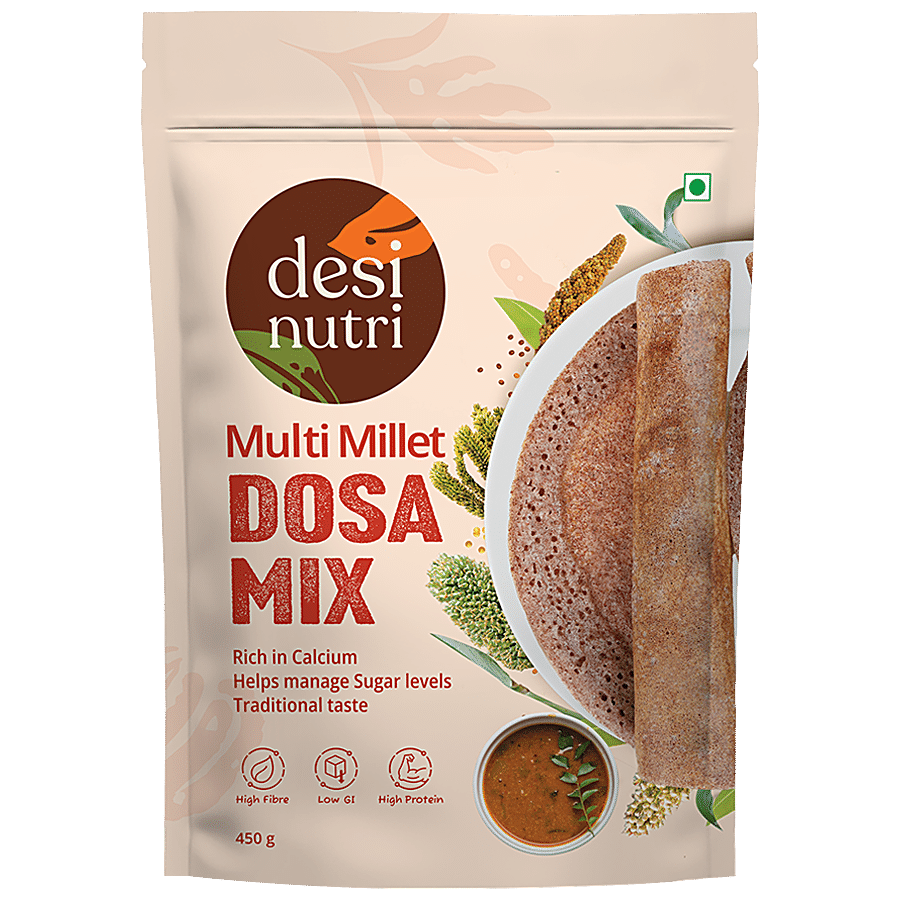 Desi Nutri Multi Millet Dosa Mix - Rich In Calcium & Fibre