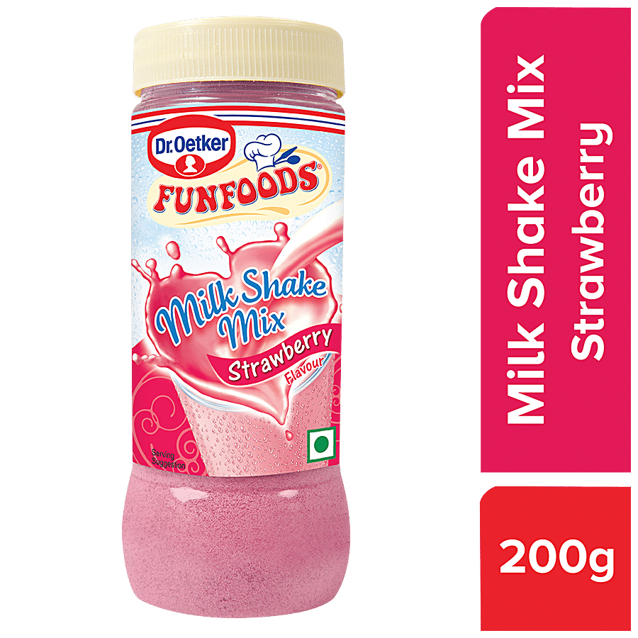 Dr. Oetker FunFoods Milk Shake Mix - Strawberry Flavour