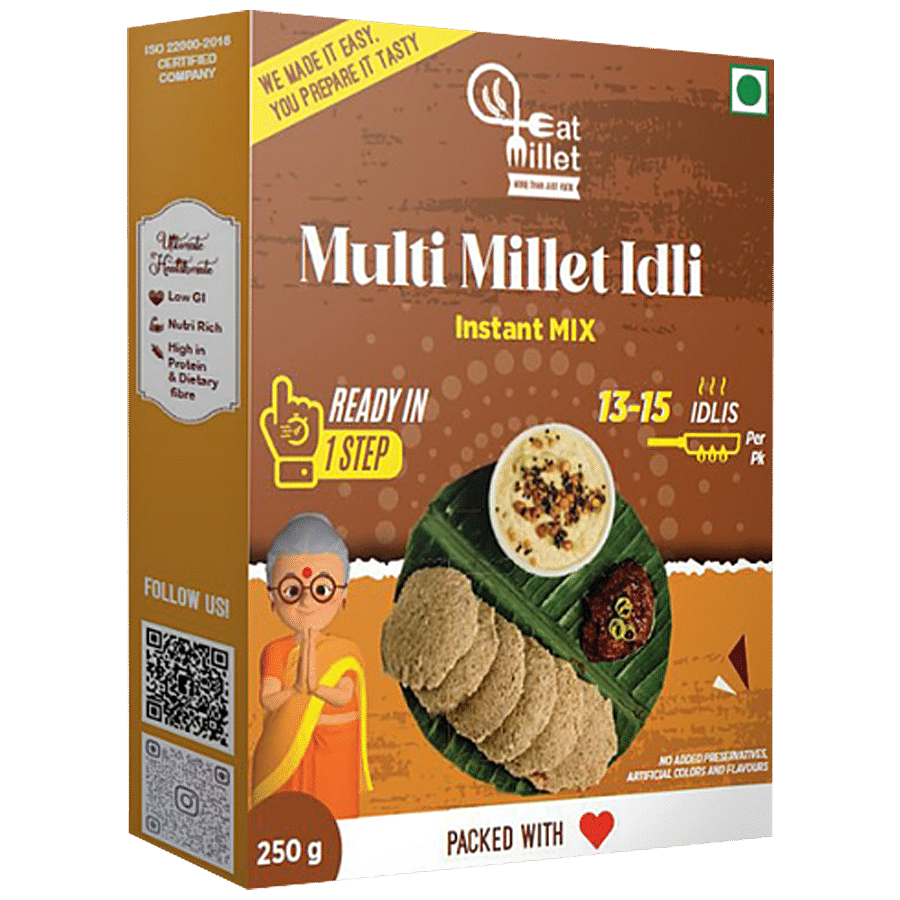 EAT MILLET Multi Millet Idli Instant Mix - Low In GI