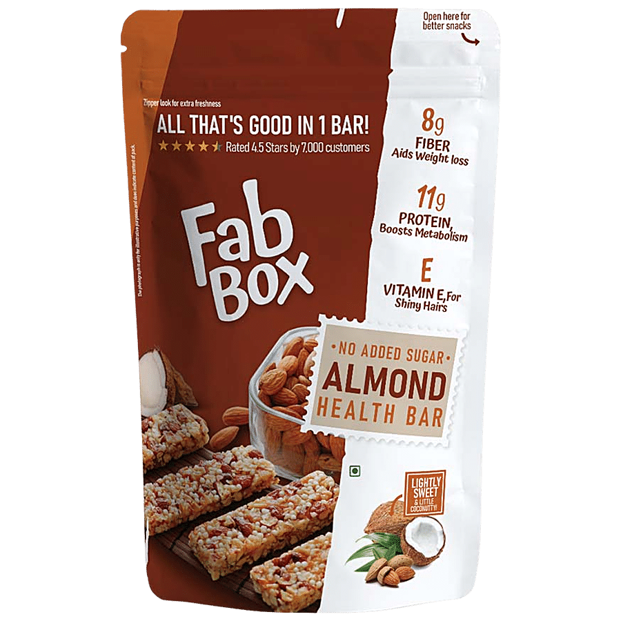 Fabbox Almond Health Bar - No Added Sugar