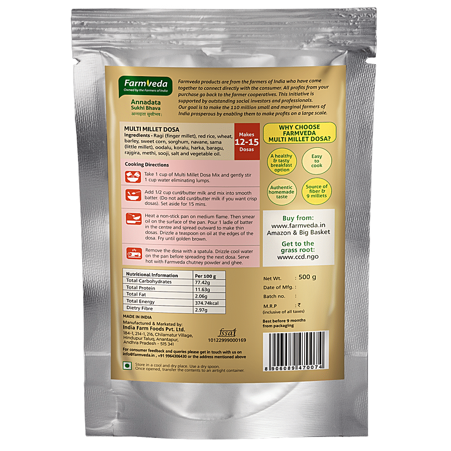 Farmveda Multi Millet Dosa