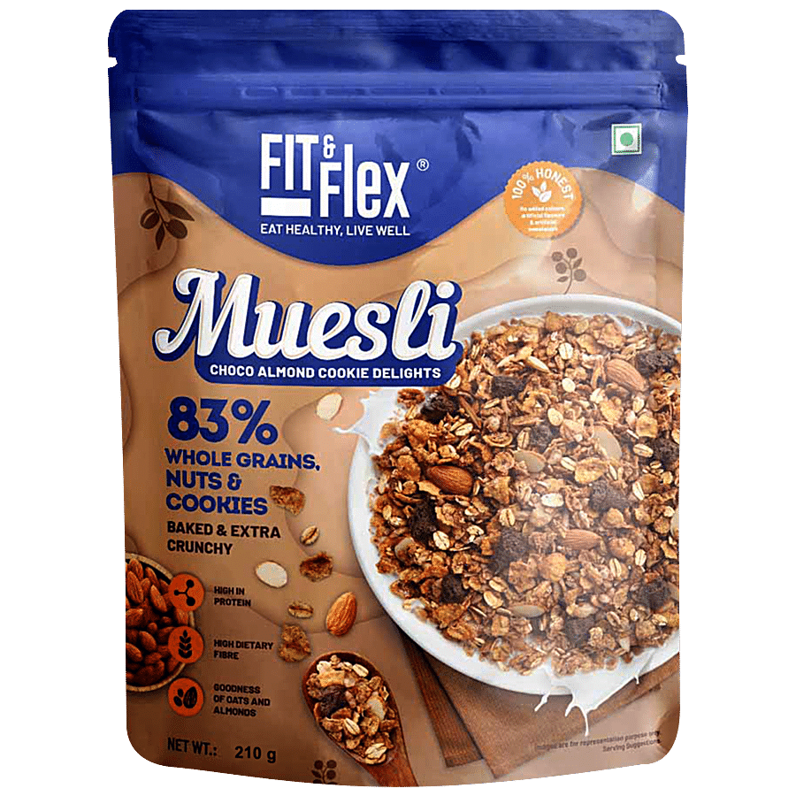 Fit & Flex Baked Muesli - Choco Almond Cookie Delights