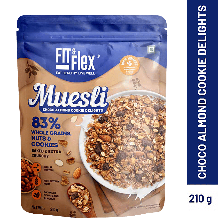 Fit & Flex Baked Muesli - Choco Almond Cookie Delights