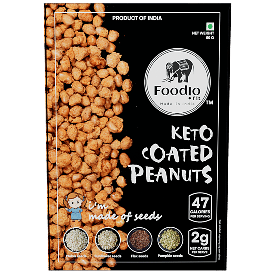 Foodio.fit Keto Coated Peanuts - Tasty Snack