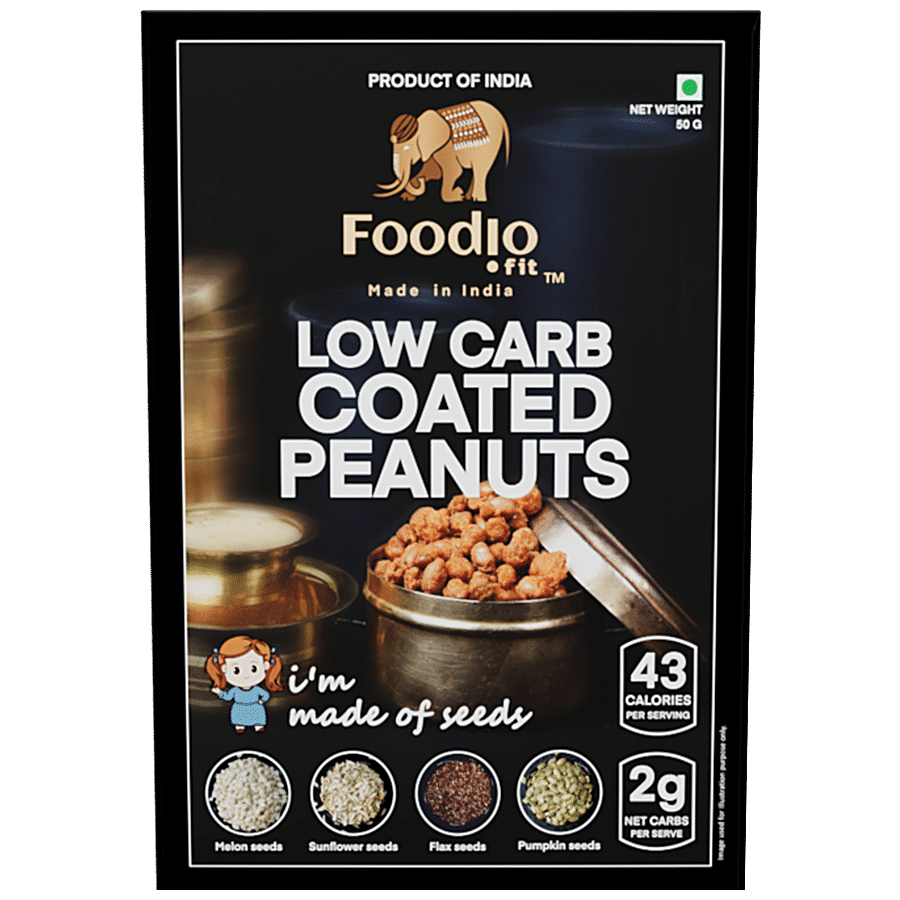 Foodio.fit Low Carb Coated Peanuts - High In Protein