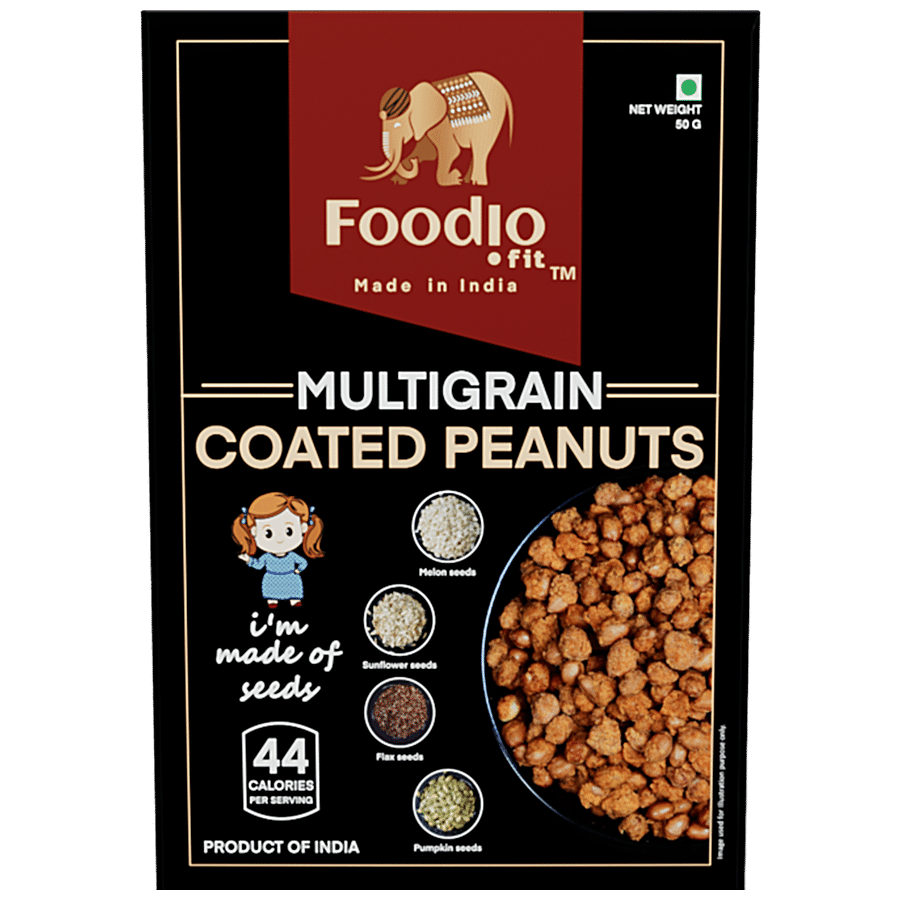 Foodio.fit Multigrain Coated Peanuts - Rich In Protein