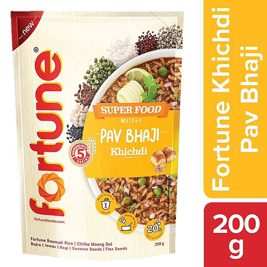 Fortune Super Food Millet Pav Bhaji Khichdi - Ready To Cook