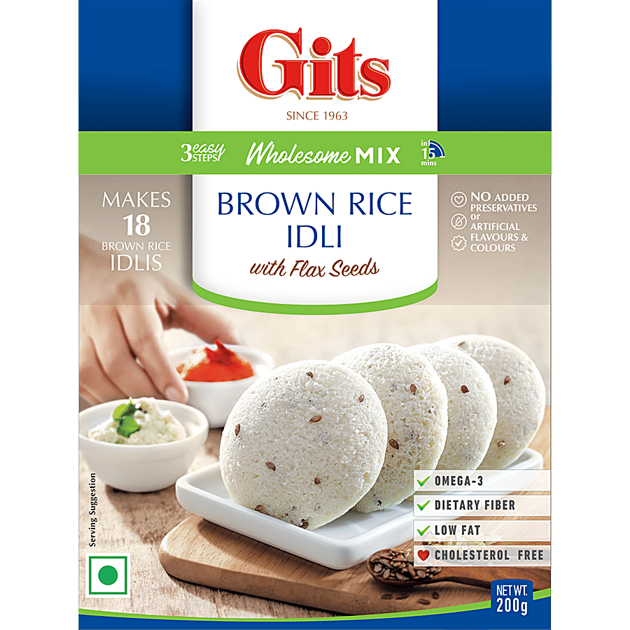 Gits Brown Rice Idli Wholesome Mix - With Flax Seeds