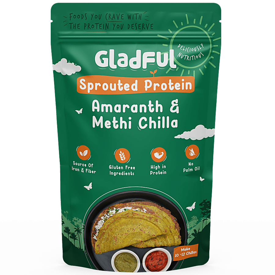 Gladful Amaranth & Methi Chilla Mix - Sprouted Protein