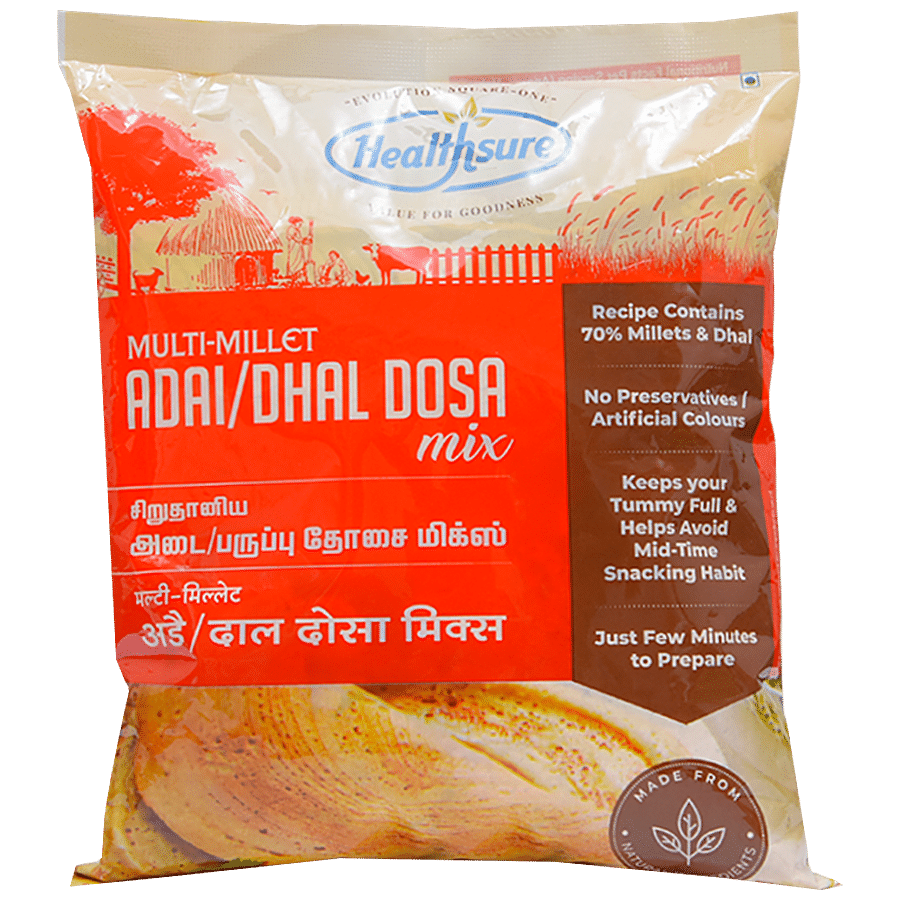 HEALTHSURE Multi-millet Adai/Dhal Dosa Mix - No Preservatives/Colours