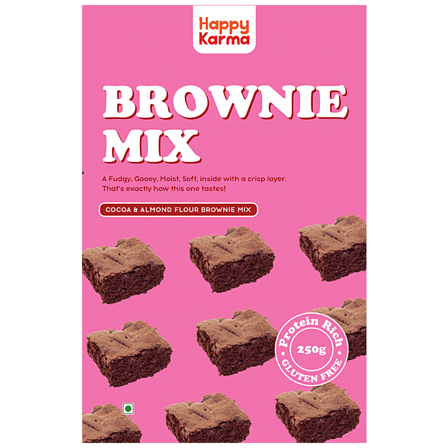 Happy Karma Cocoa Almond Flour Brownie Mix - Fudgy