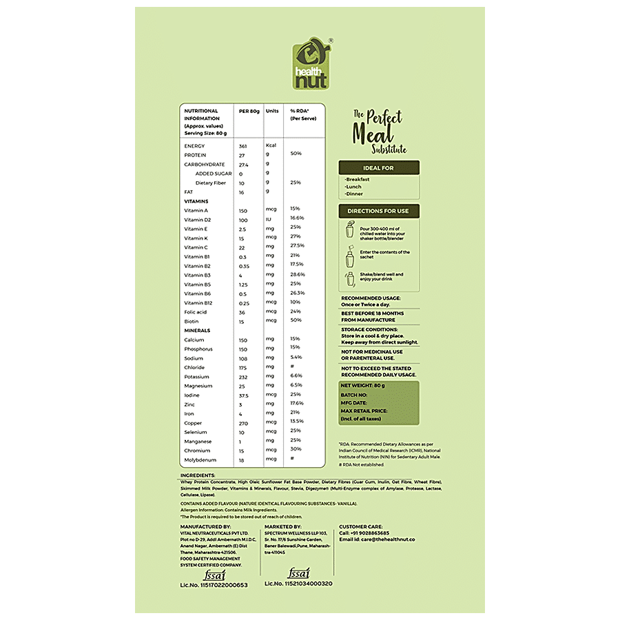 Health Nut Meal-In-One - Rich Vanilla