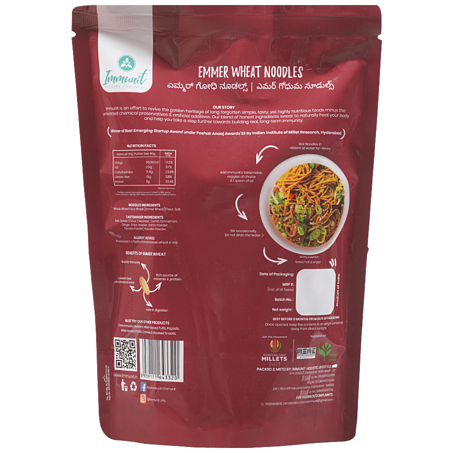 Immunit Emmer/Khapli Wheat Noodles