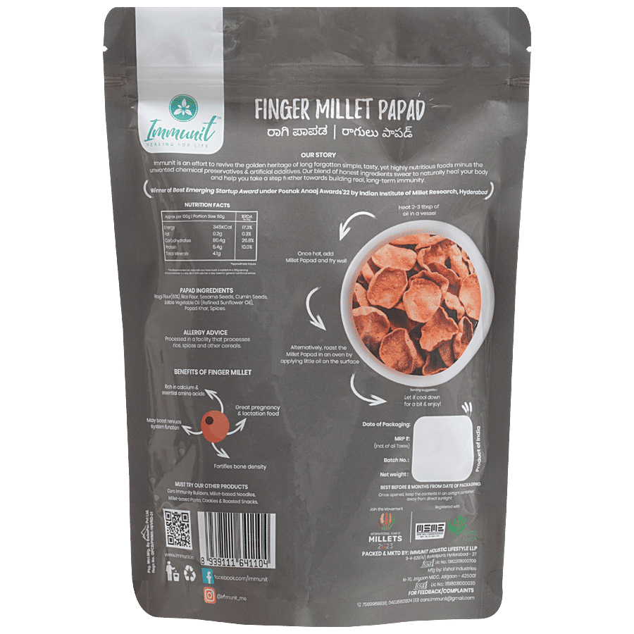 Immunit Finger Millet/Ragi/Nachni Papad