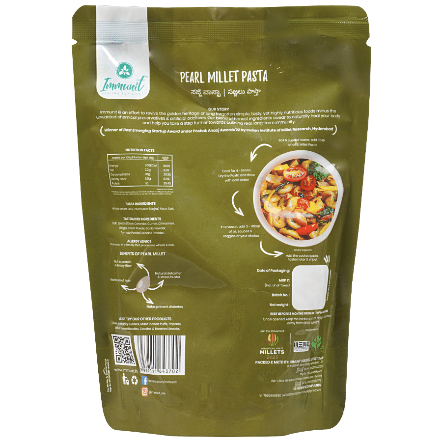 Immunit Pearl Millet/Bajra Pasta