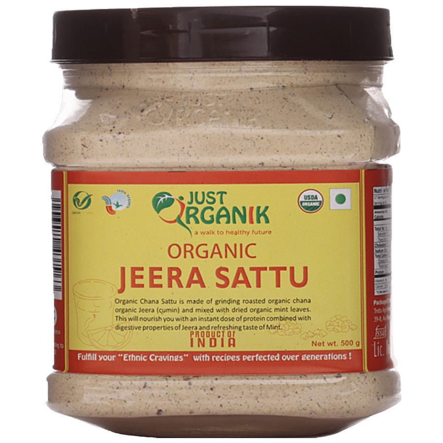 Just Organik Jeera Sattu - Rich In Protein & Fibre