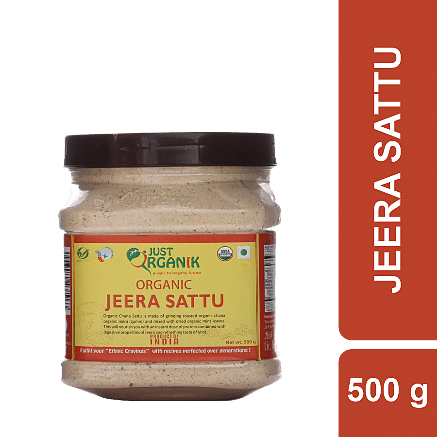 Just Organik Jeera Sattu - Rich In Protein & Fibre