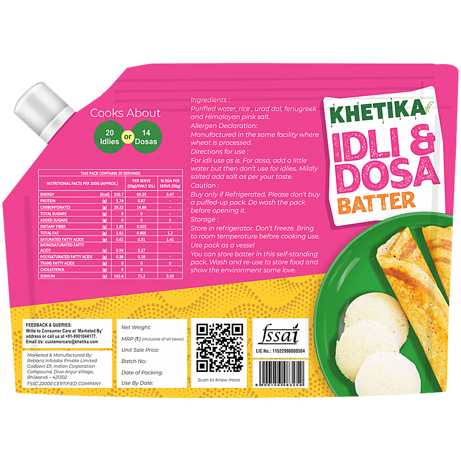 Khetika Idli & Dosa Batter